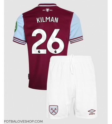 West Ham United Max Kilman #26 Dětské Domácí Dres 2024-25 Krátký Rukáv (+ trenýrky)